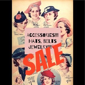 Accessories! Hats! Belts! Jewelry! Sunglasses!